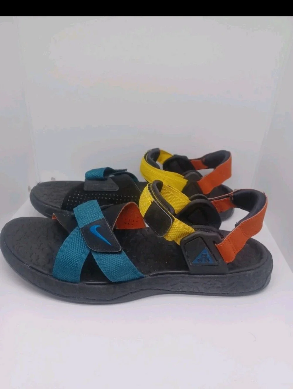 Nike ACG Air Deschutz Sandals Mens Sz 12 Dark Teal/Green Abyss Black DC9093-300
